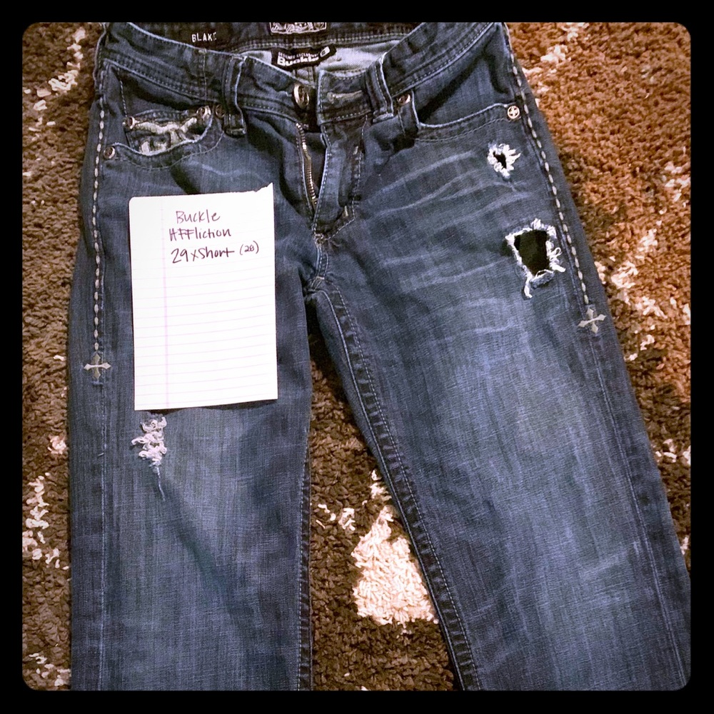 Men’s Buckle Affliction Jeans 29 short